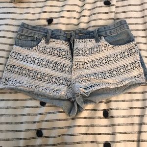 Denim shorts
